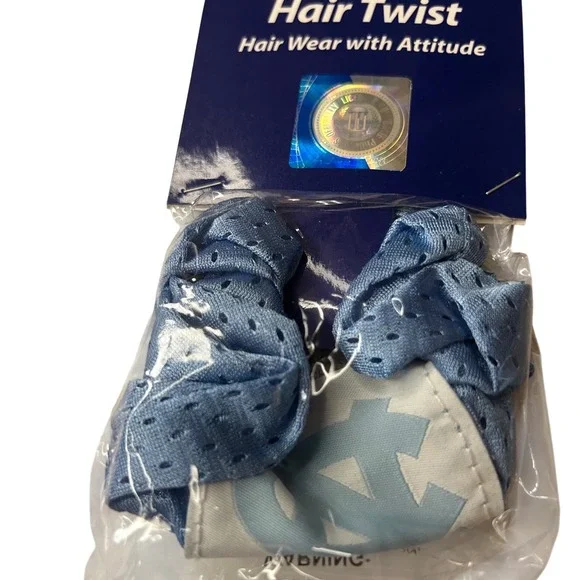 NCAA UNC Hair Twist North Carolina University Hairwear‎ with Attitude - Picture 2 of 7